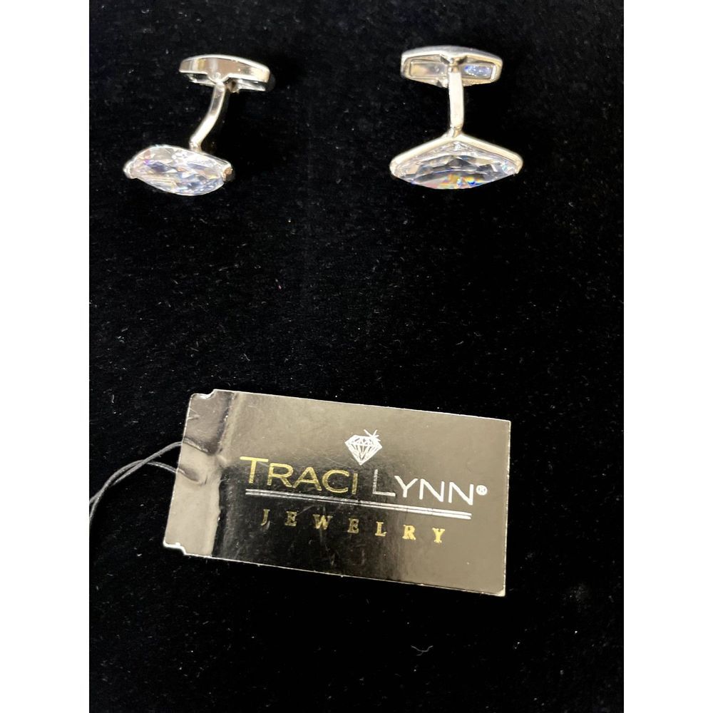 Men's Bling Cufflink - Picture 2 of 3